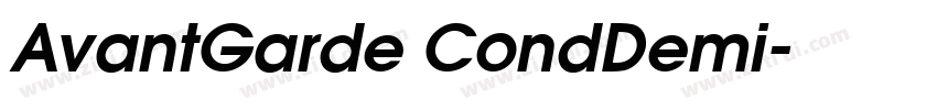 AvantGarde CondDemi字体转换